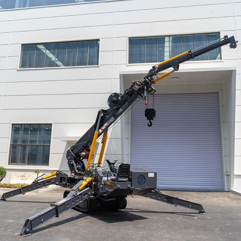 Heavy Equipment Lifting - Mini-grue araignée compacte électrique hydraulique télécommandée,