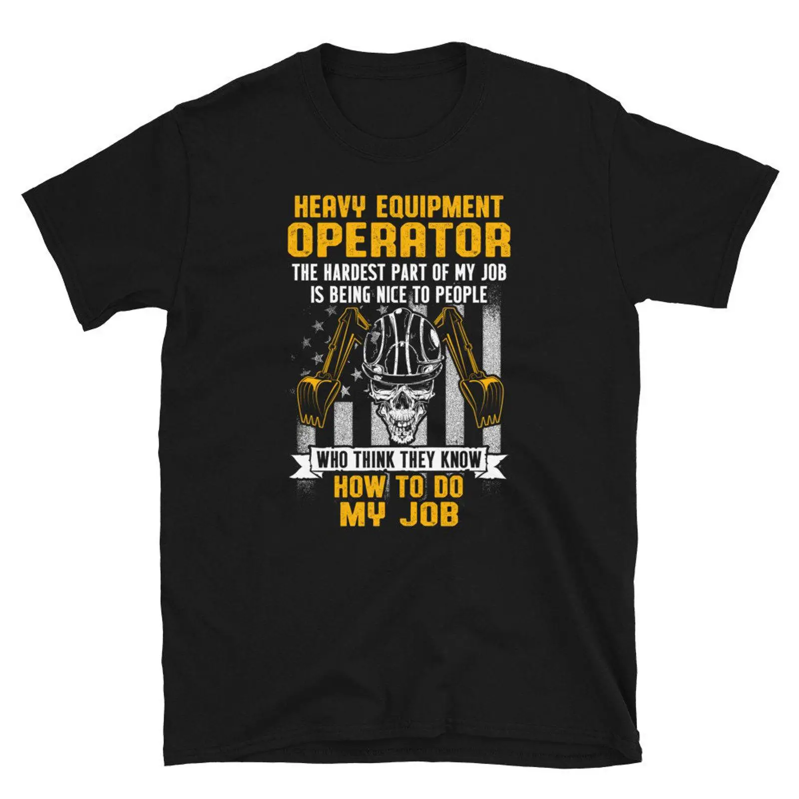 Heavy Equipment Operations - T-shirt vintage pour homme et femme,