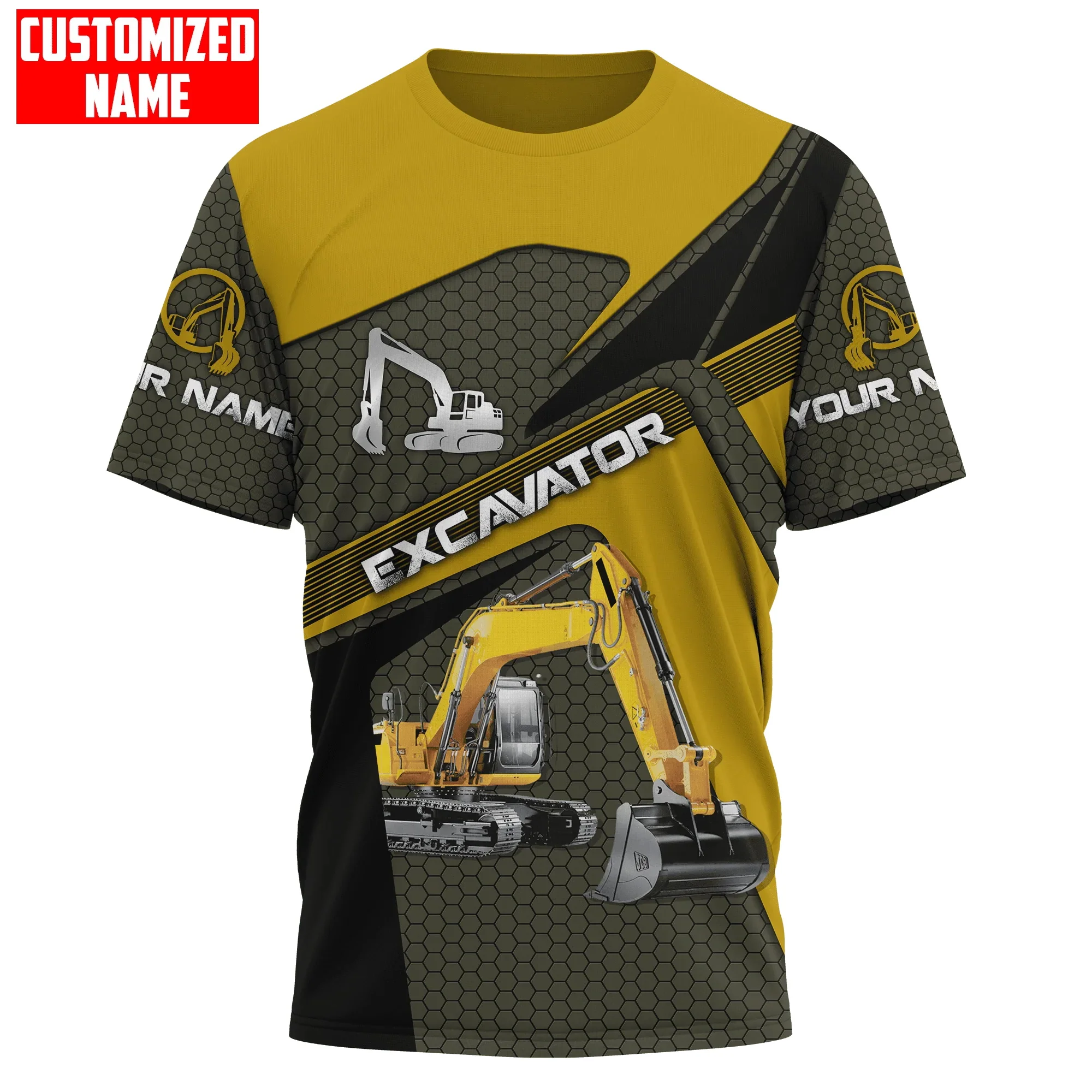 Heavy Equipment Names - Nom personnalisé pelle équipement lourd 3D