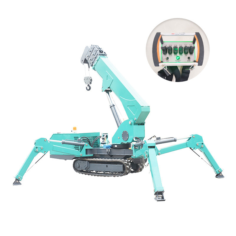 Compact Crawler Boom Lift - Mini-grue araignée hydraulique 7T, grue sur