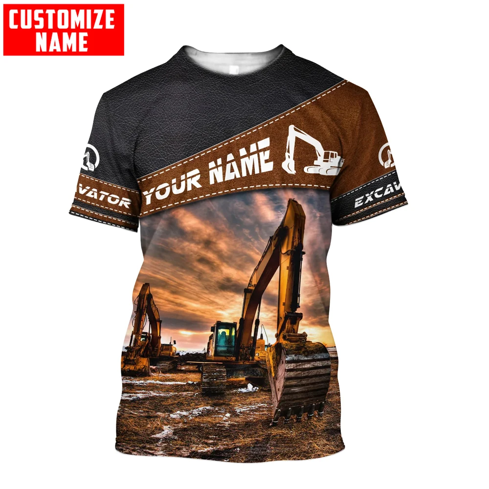 Heavy Equipment Names - Nom personnalisé pelle équipement lourd 3D