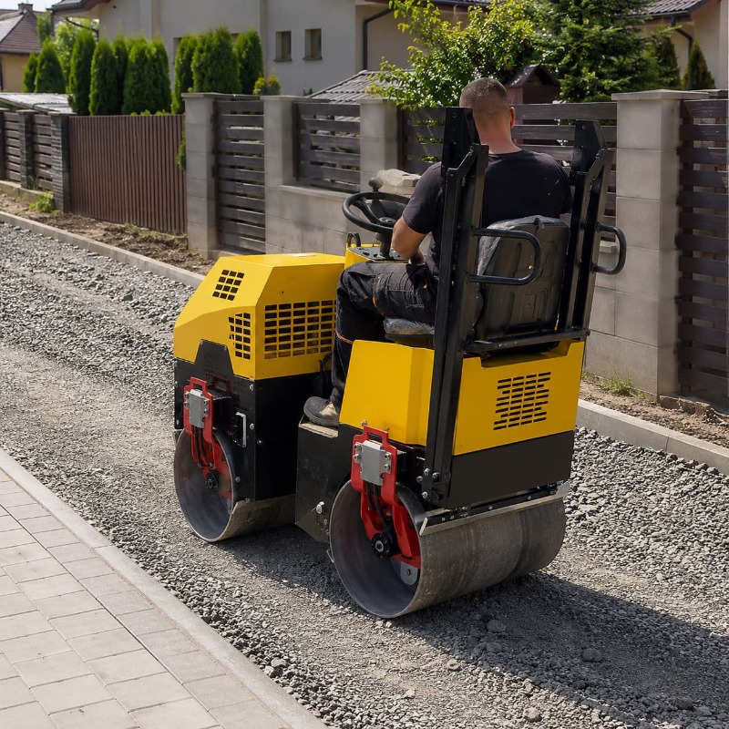 Heavy Equipment Rollers - Compacteur vibrant à double tambour, équipement