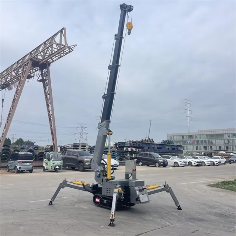 Heavy Equipment Lifting - Mini-grue araignée compacte hydraulique électrique télécommandée,