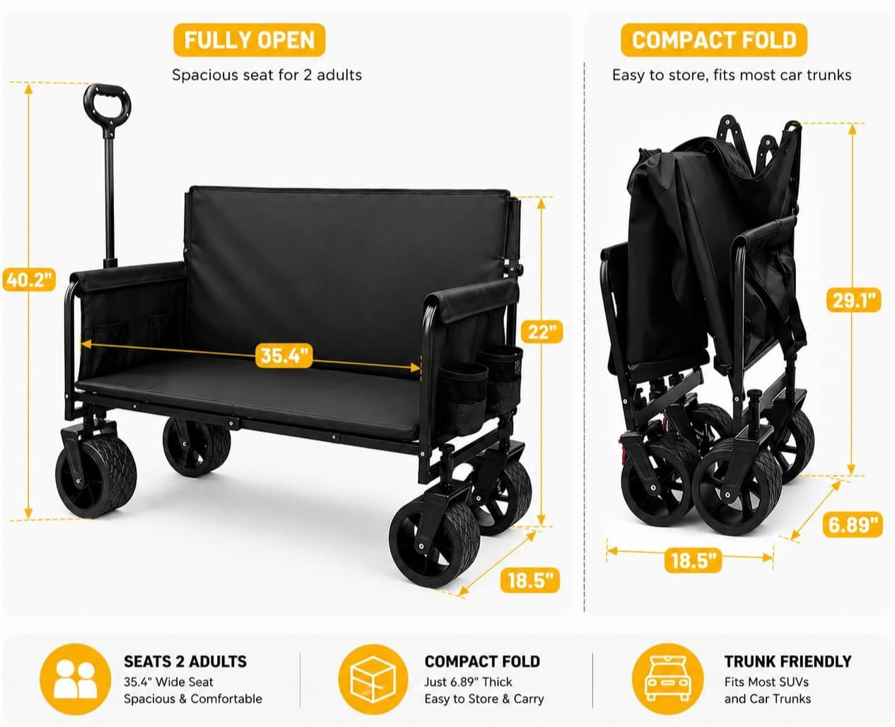 Chariot pliable avec roues, ca - Heavy Equipment Rental avis et prix