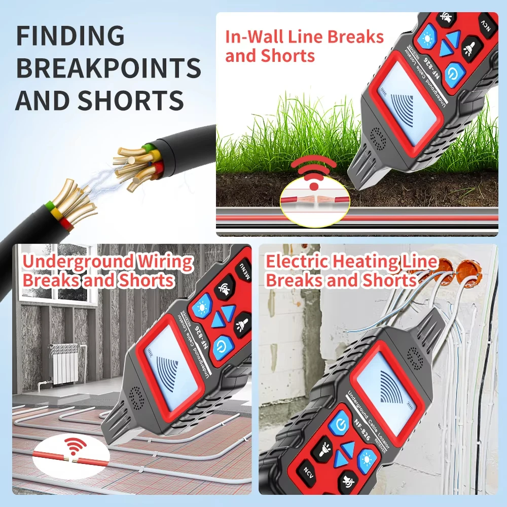 Noyafa NF-826 traqueur de fil  - Underground Cable Detector avis et prix