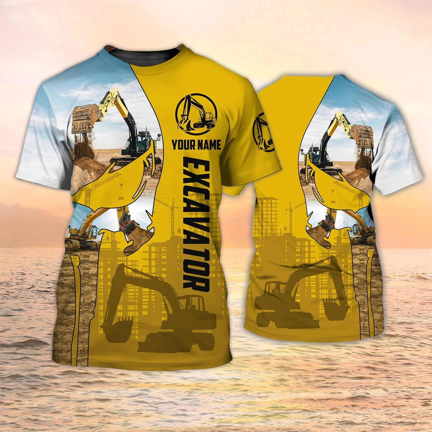 Le plus récent T-shirt pour ho - Heavy Equipment Names avis et prix